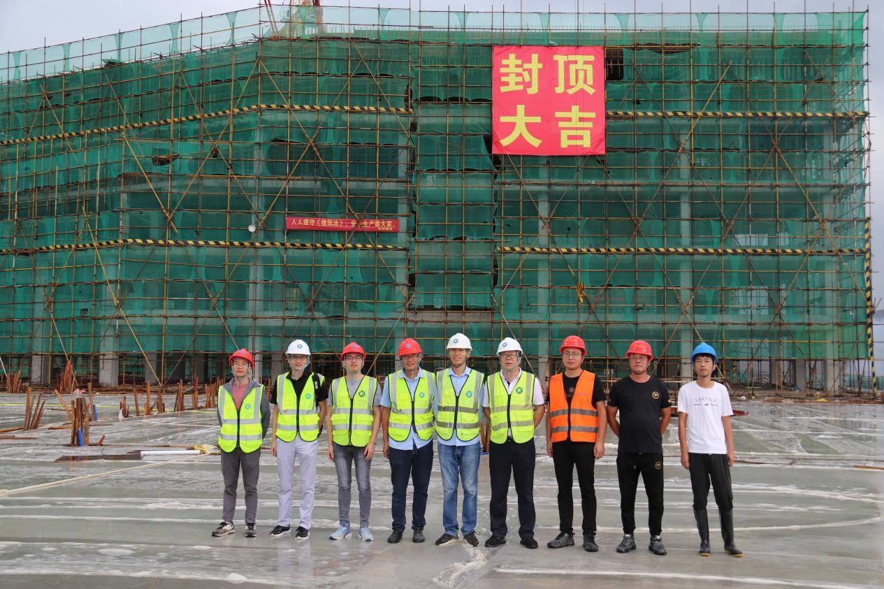 廣西硅科技宿舍樓封頂 廣西硅科技宿舍樓封頂